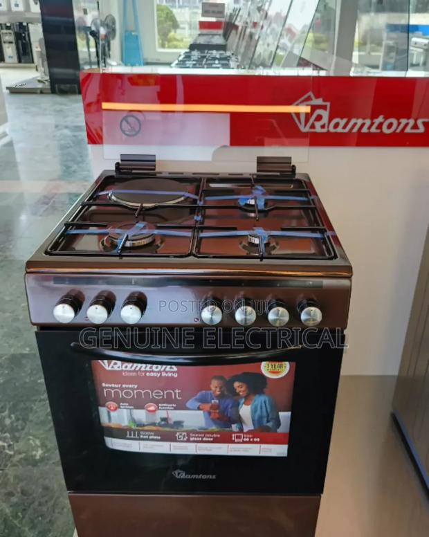 Ramtons Standing Cooker 60*60cm. 3G+1E . Electric Oven RM/CG