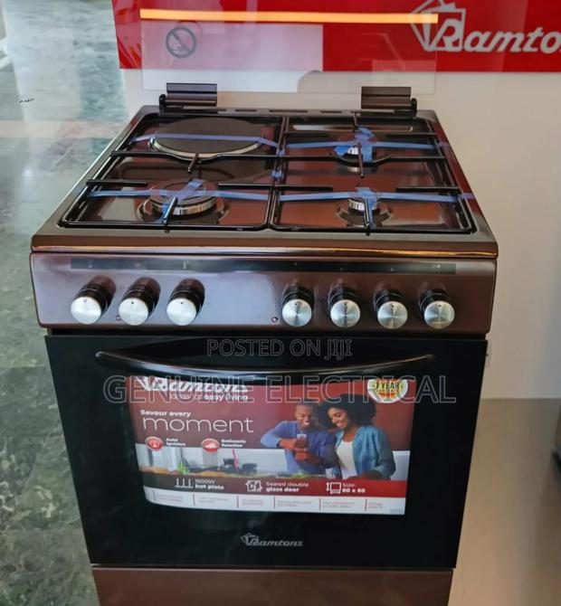 Ramtons Standing Cooker 60*60 3g+1e . Electric Oven Rm/Cg