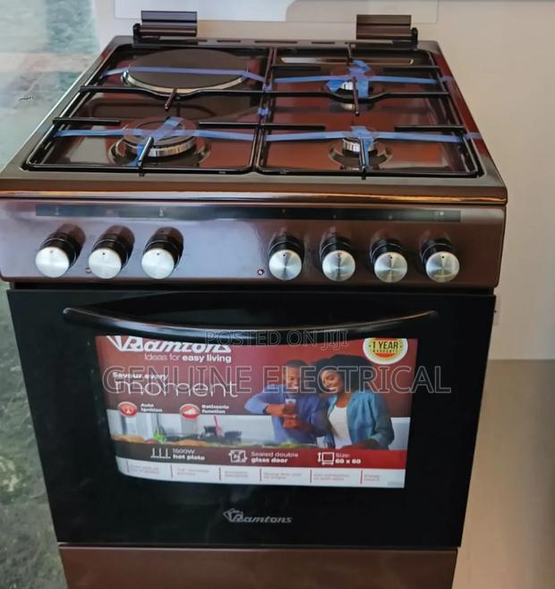 Ramtons Standing Cooker 60*60cm. 3+1electric Oven Rm/Cg
