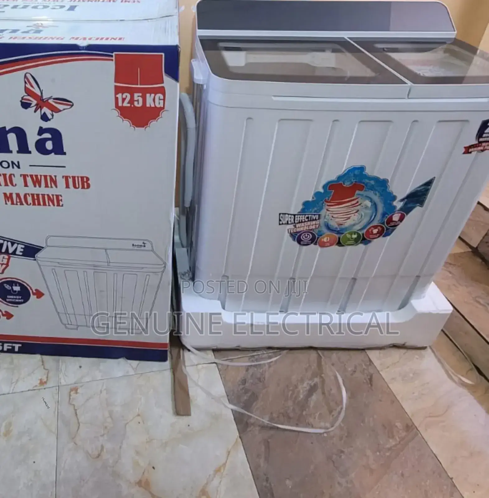 Icona 12.5kgs Twin Washing Machine ICW