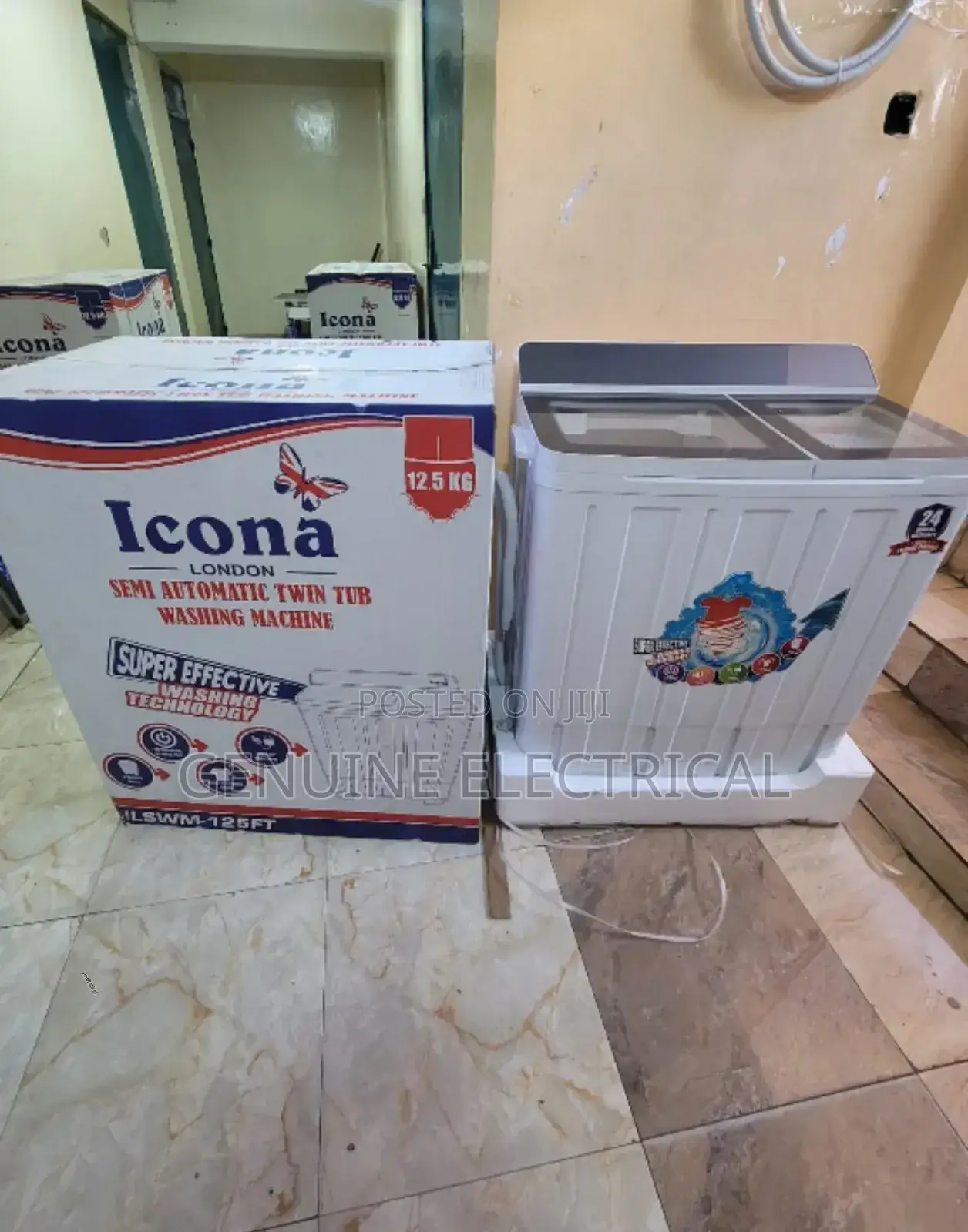 Icona 12.5kg Twin Tub Washing Machine ICWM