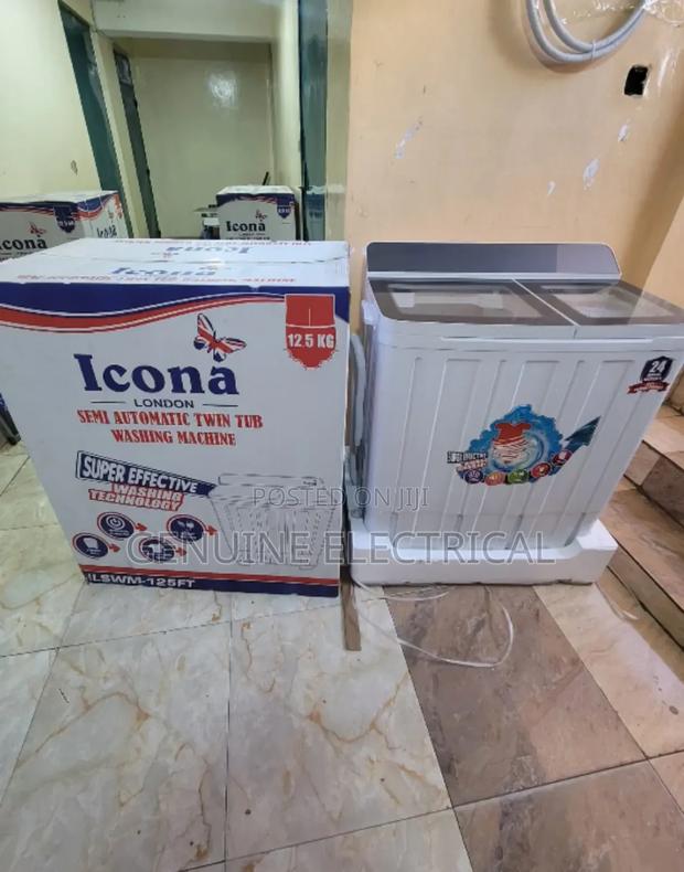 Icona 12.5kg Twin Tub Washing Machine ICWM - main view