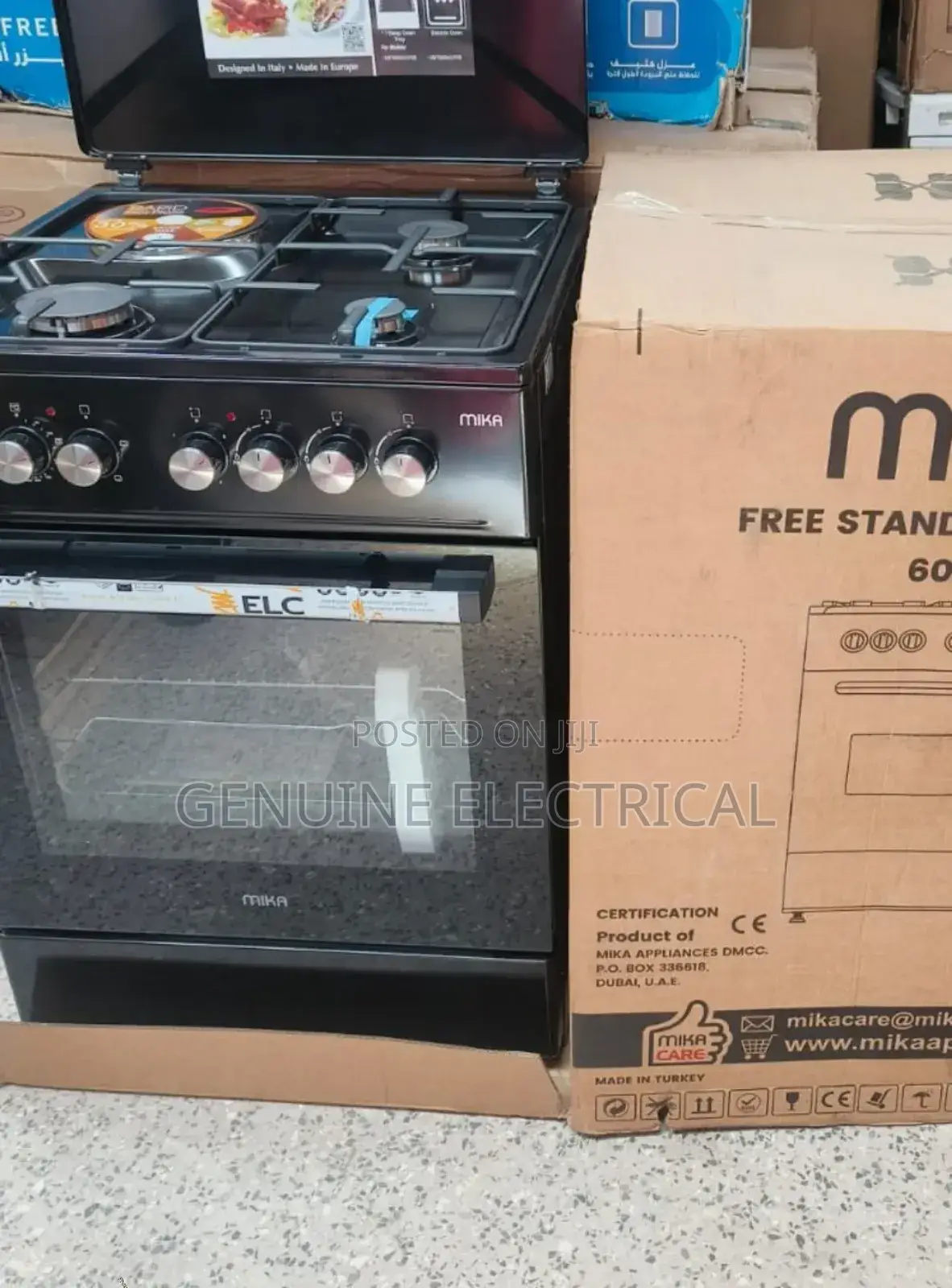 60*60 Mika 3G+1 Free Standing Gas Cooker M/G