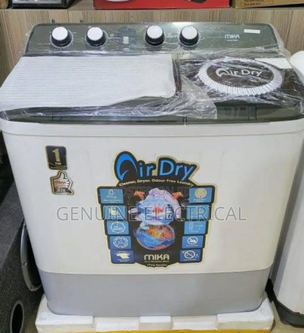 Mika Tub Washing Machine, 10kg - White MWM1