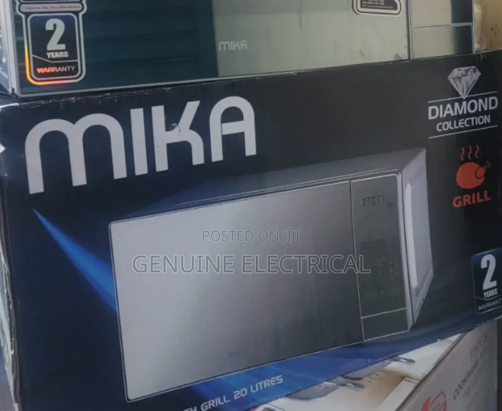 Mika Microwave Oven Grill 20ltr With 1000W Grill Silver MGL