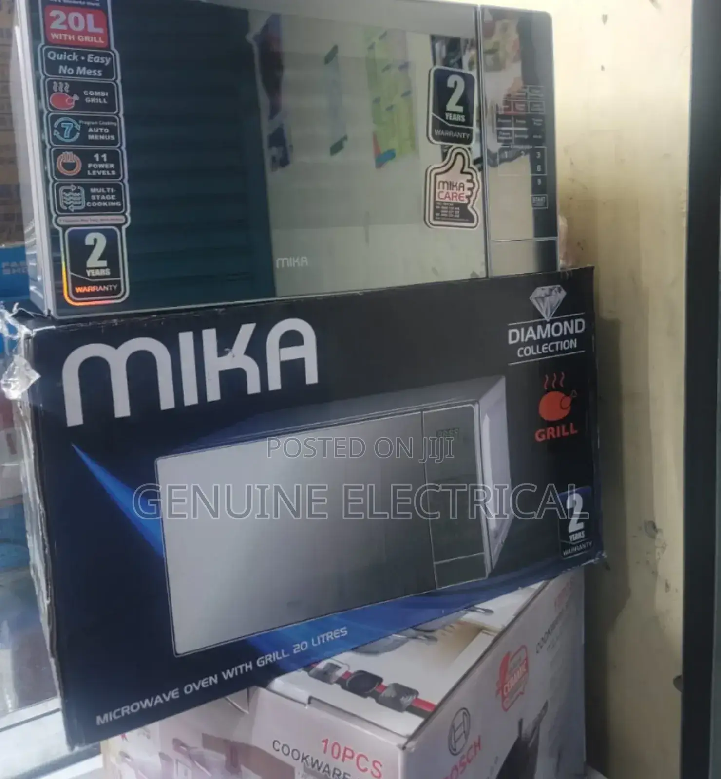 Mika Microwave Oven Grill 20ltr With Grill Silver MGL