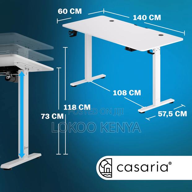 Office Desk:1.4 Meter Electric Adjustable Office Desk - thumbnail 3