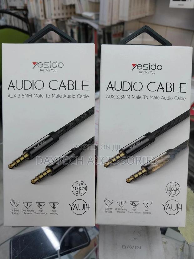 Yesido Aux 3.5mm Male to Male Audio Cable Black
