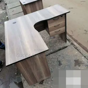 Clerical Desking:1.2meters Quality L-Shaped Wood Office Desk