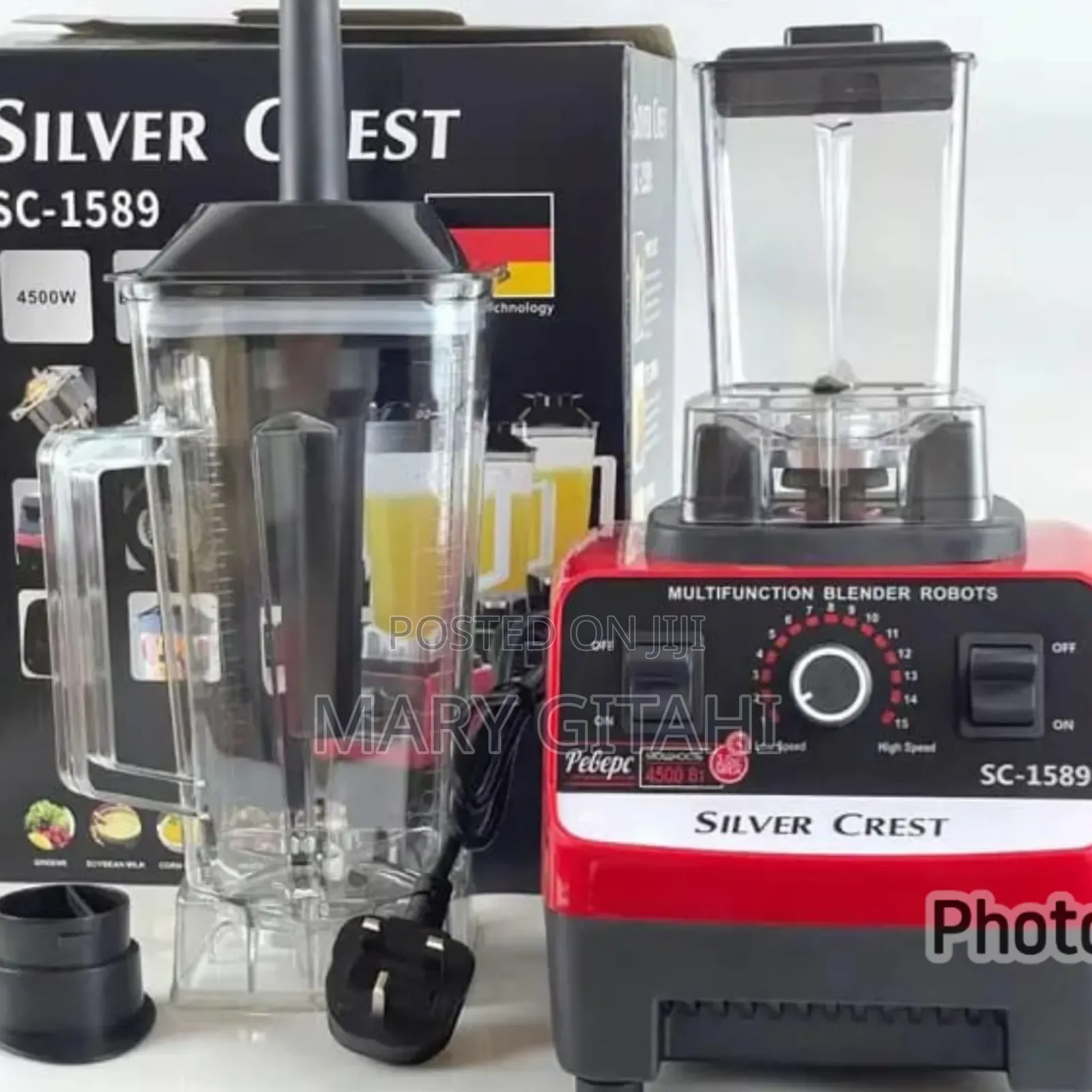 Silvercrest Commercial Blender Double Jug 4500 Watts