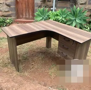 Clerical Desking:1.2meters Quality L-Shaped Wood Office Desk