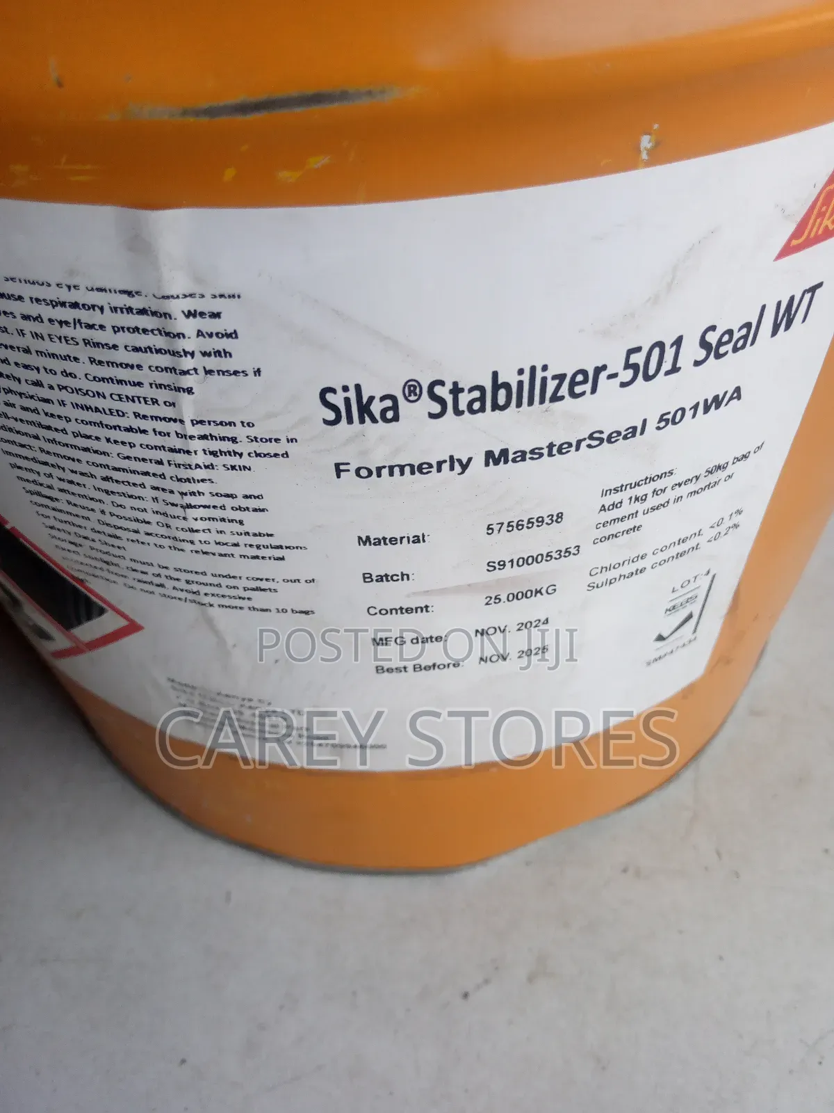 Masterseal 501 WA (25 Kg)
