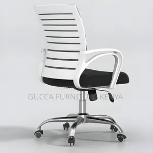 Office Chairs:Black Mesh Conference Microfiber Office Chair