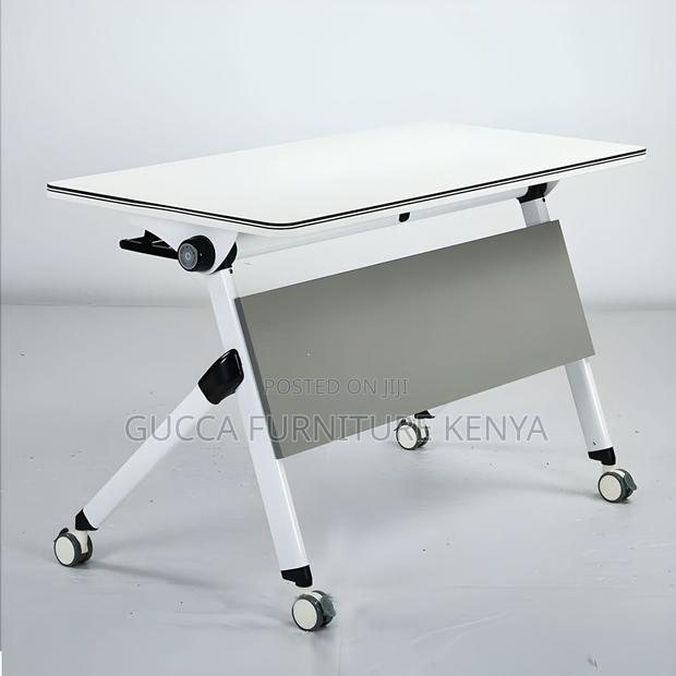 Office Tables:Foldable Contemporary Writing Table for Office - thumbnail 2