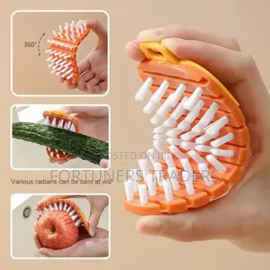 Flexible Vegetable Cleaning Brush White, Grey Only