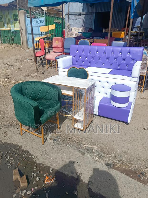 Purple, White 3 Seater Pedicure Seat Plus Manicure Set - thumbnail 3