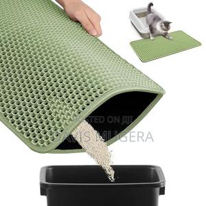 Non-Slip and Scatter Control EVA Litter Box Mat Double Layer - thumbnail 2