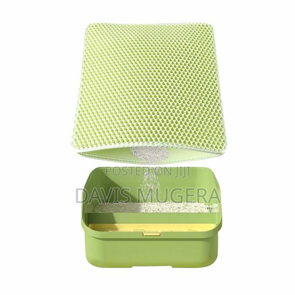 Non-Slip and Scatter Control EVA Litter Box Mat Double Layer - thumbnail 3