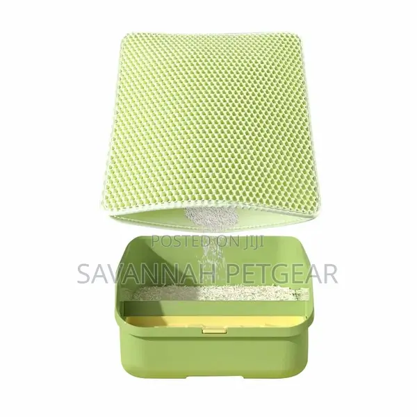 Non-Slip and Scatter Control EVA Litter Box Mat Double Layer
