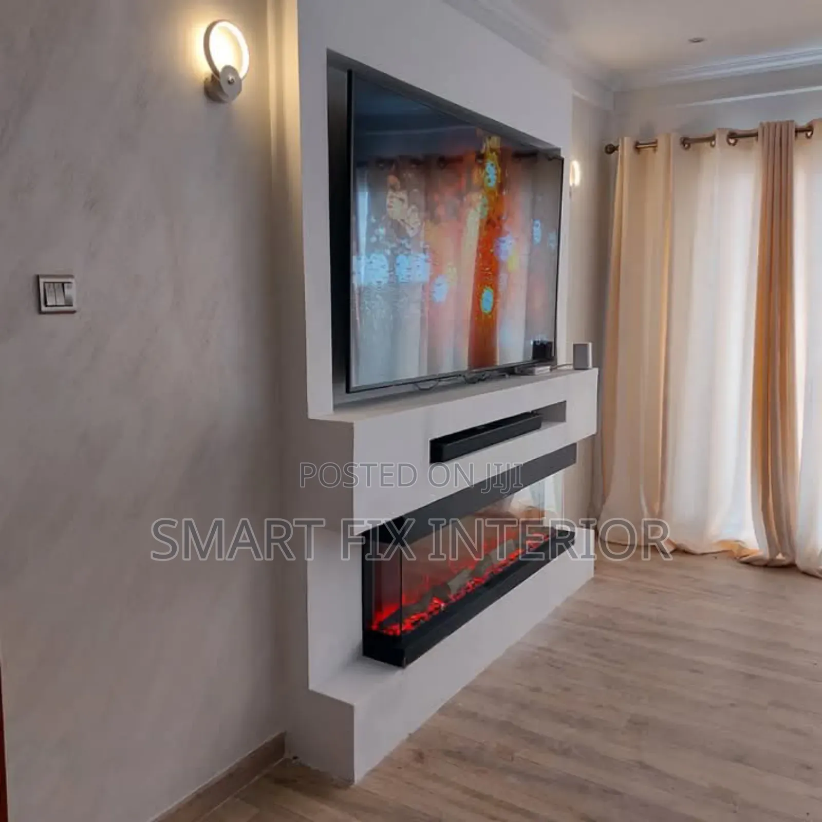 TV Stand/Fireplace/Fluted Panels/Marble Sheets Installation