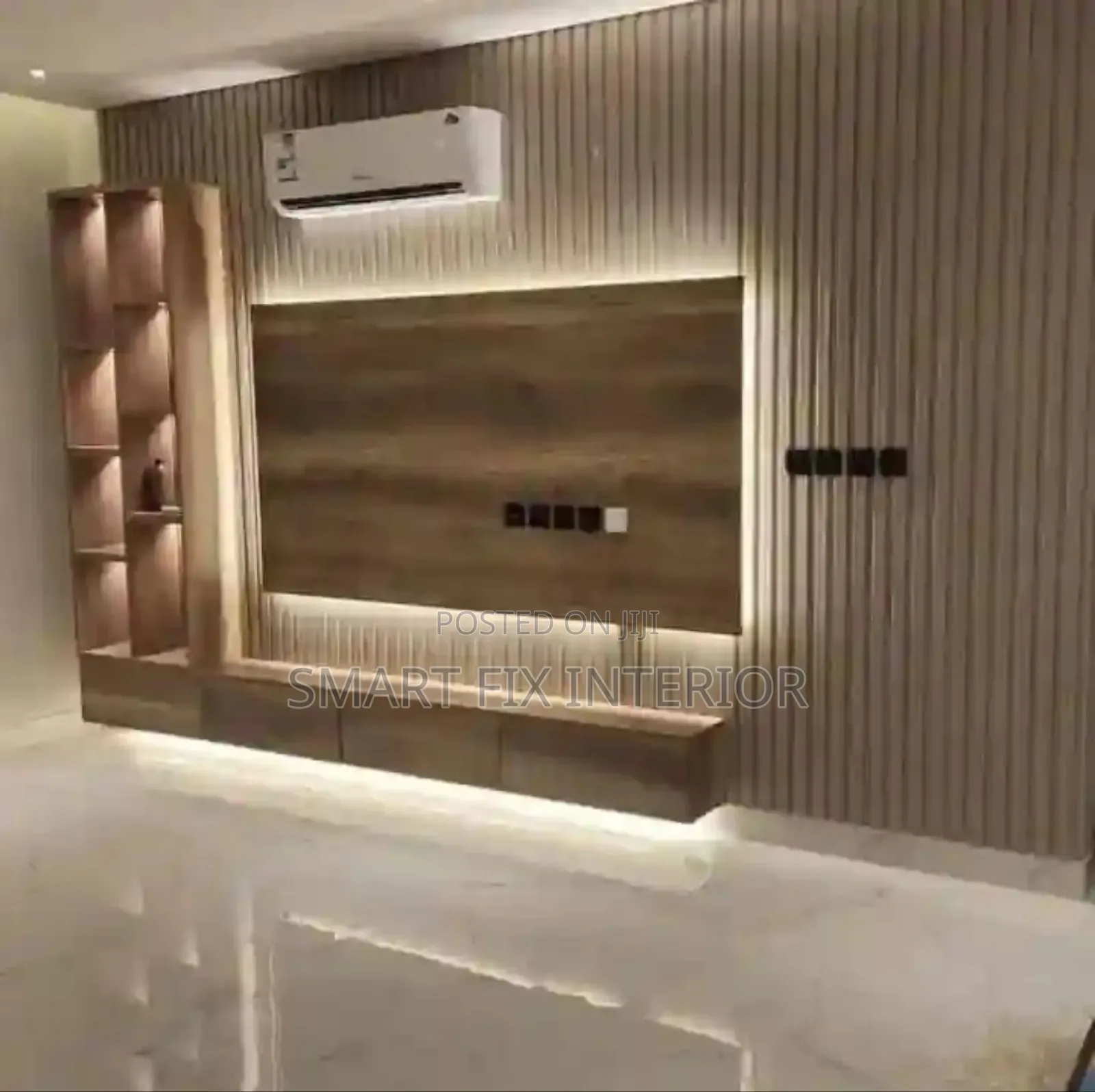 TV Stand/Fireplace/Fluted Panels/Marble Sheets Installation
