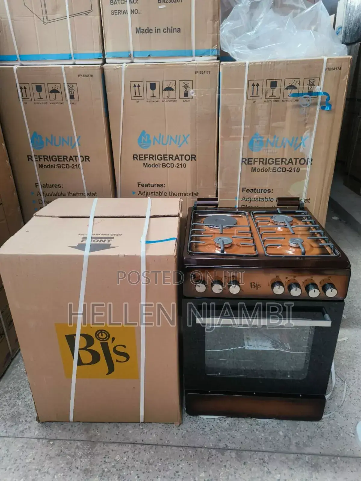 Brown BJS 60X60 3-Gas+1 Hot Plate With Turbo-Fan