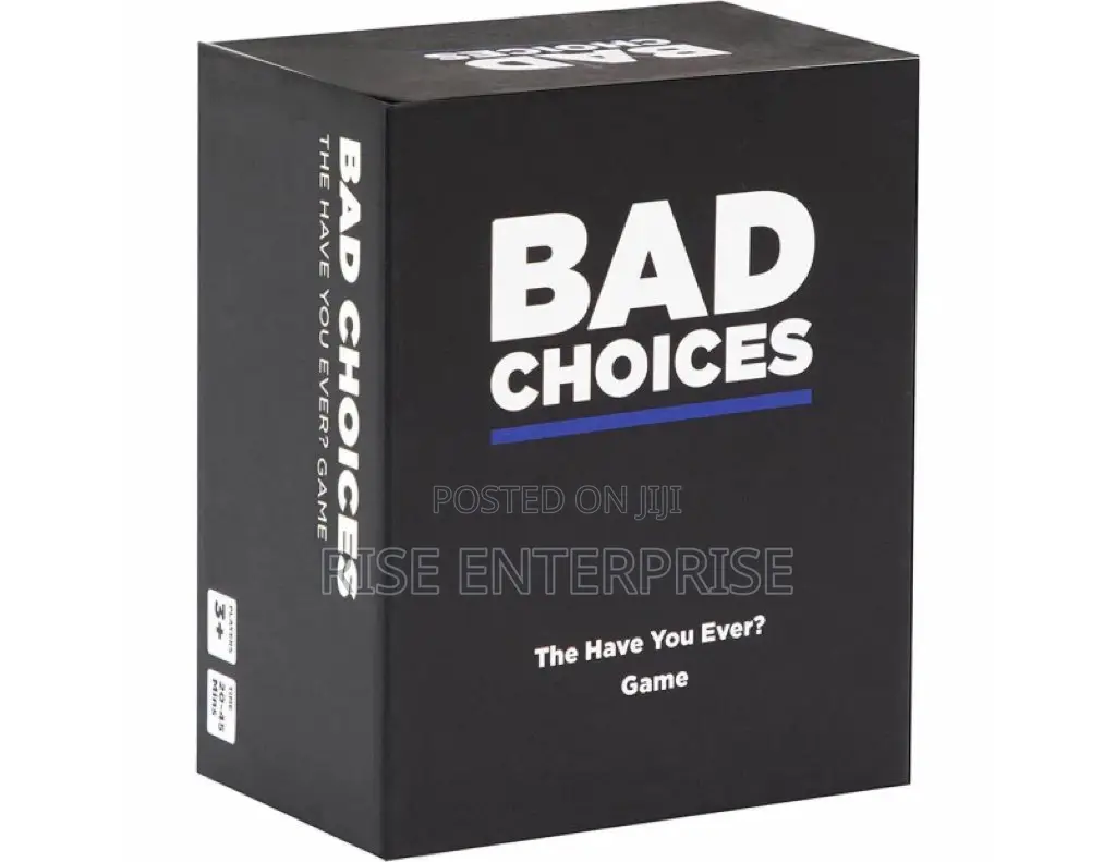 Bad Choices Card Game