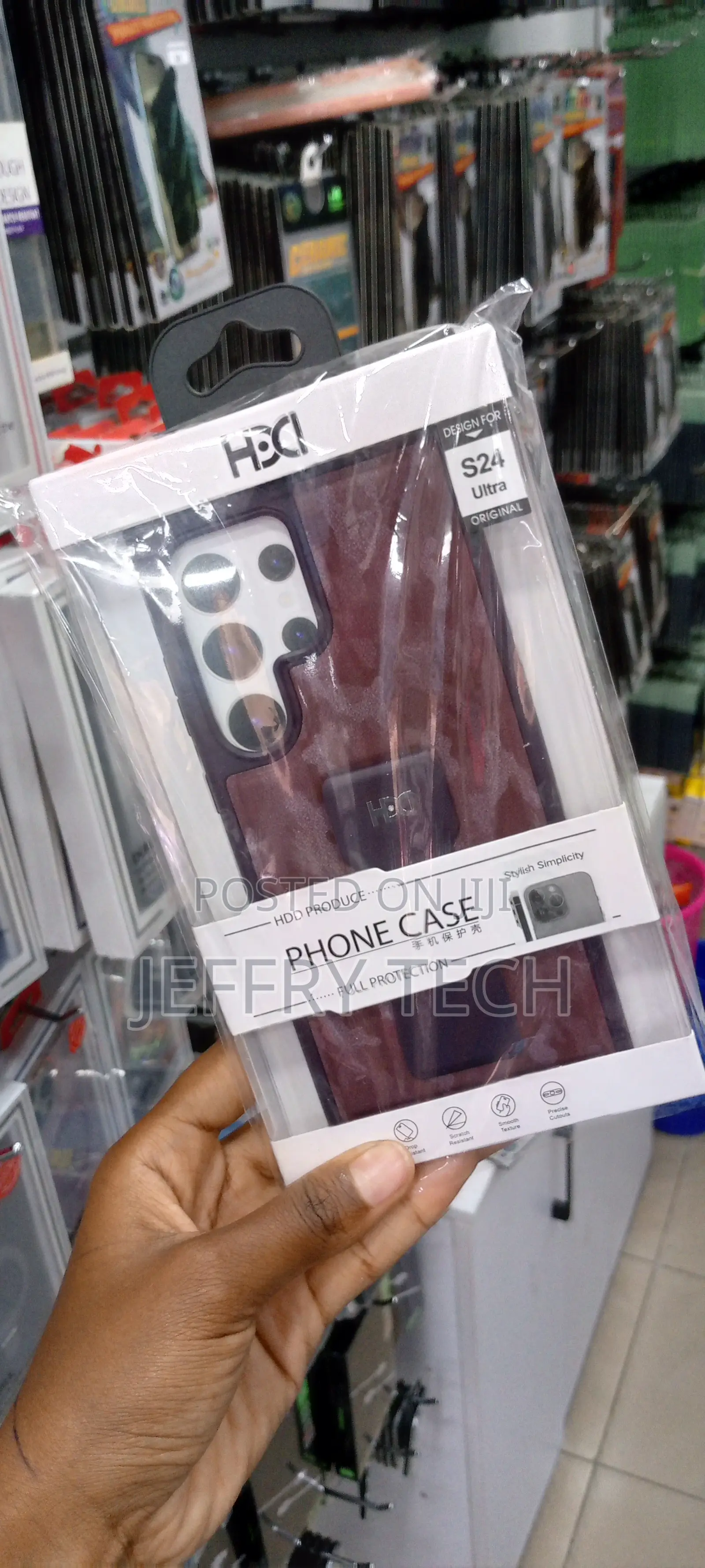 Galaxy S24 Ultra Case Designer With Wristband Strap-Burgandy