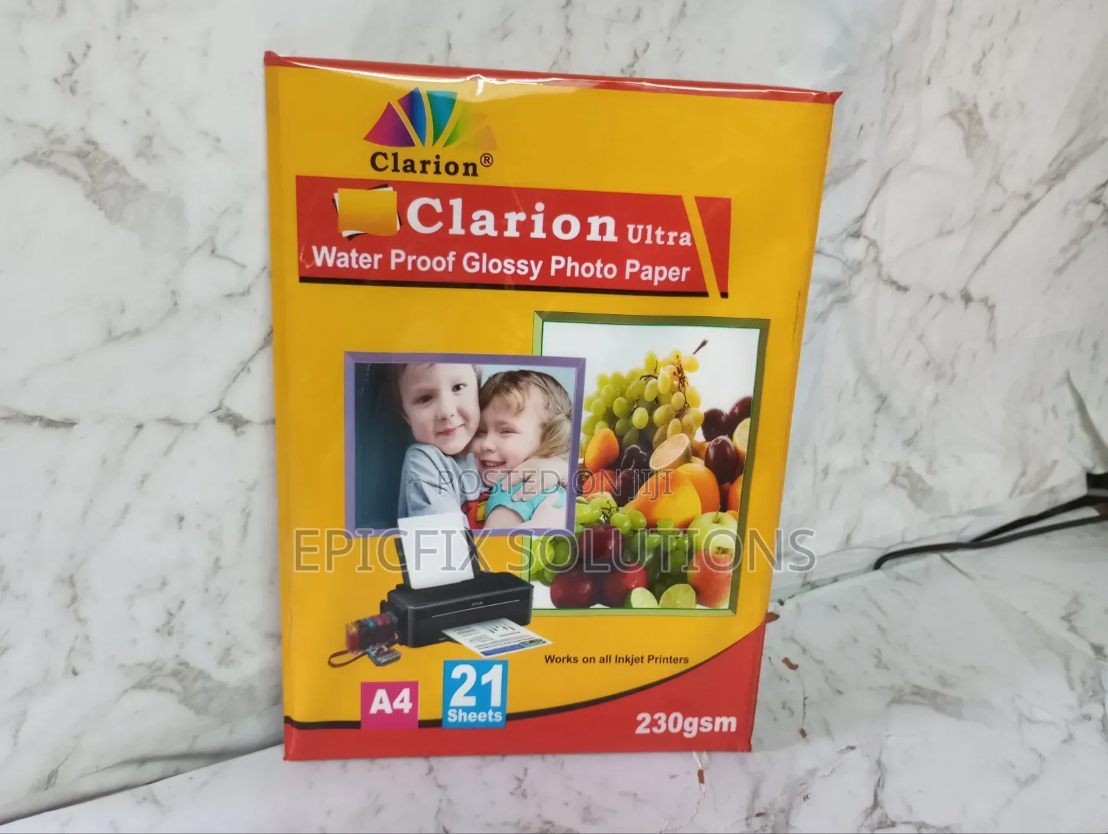 A4 Photo Paper and Works for All Inkjet Printers
