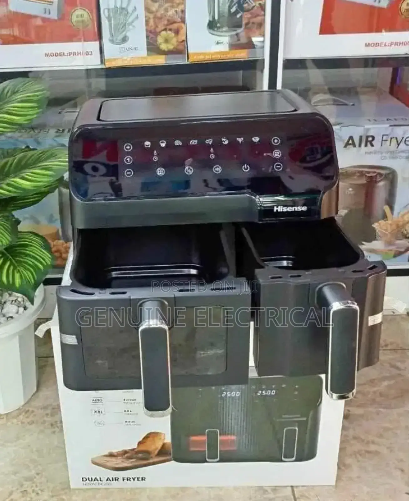 Air Fryer Hisense 8.6 Litres With Double Baskets