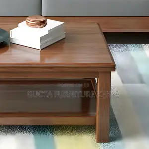 Coffee Tables:4-Legged Mahogany Wood 120cm Coffee Table