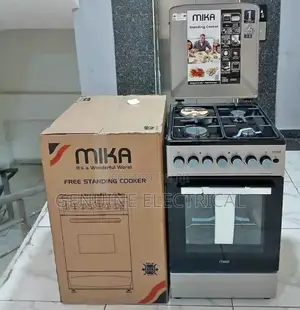 Standing Cooker, Mika 50cm X 60 Cm, 3+1 Electric Plate