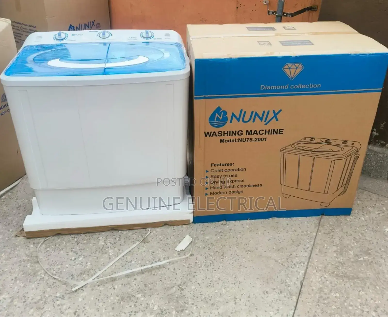 Nunix 7.5KG Twins Tub Washing Machine