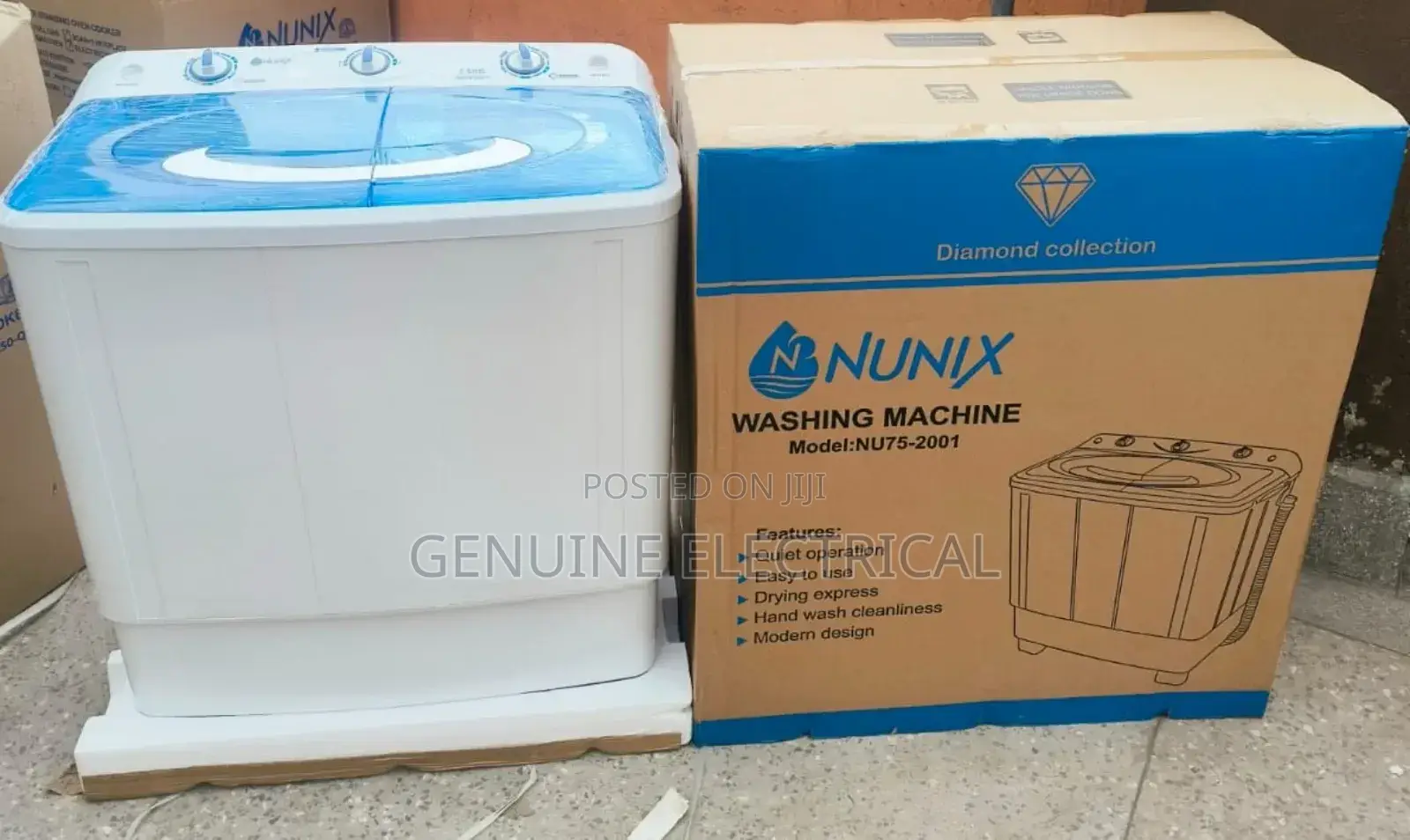 Washing Machine Nunix 7.5kg Twin Tub Washing Machine