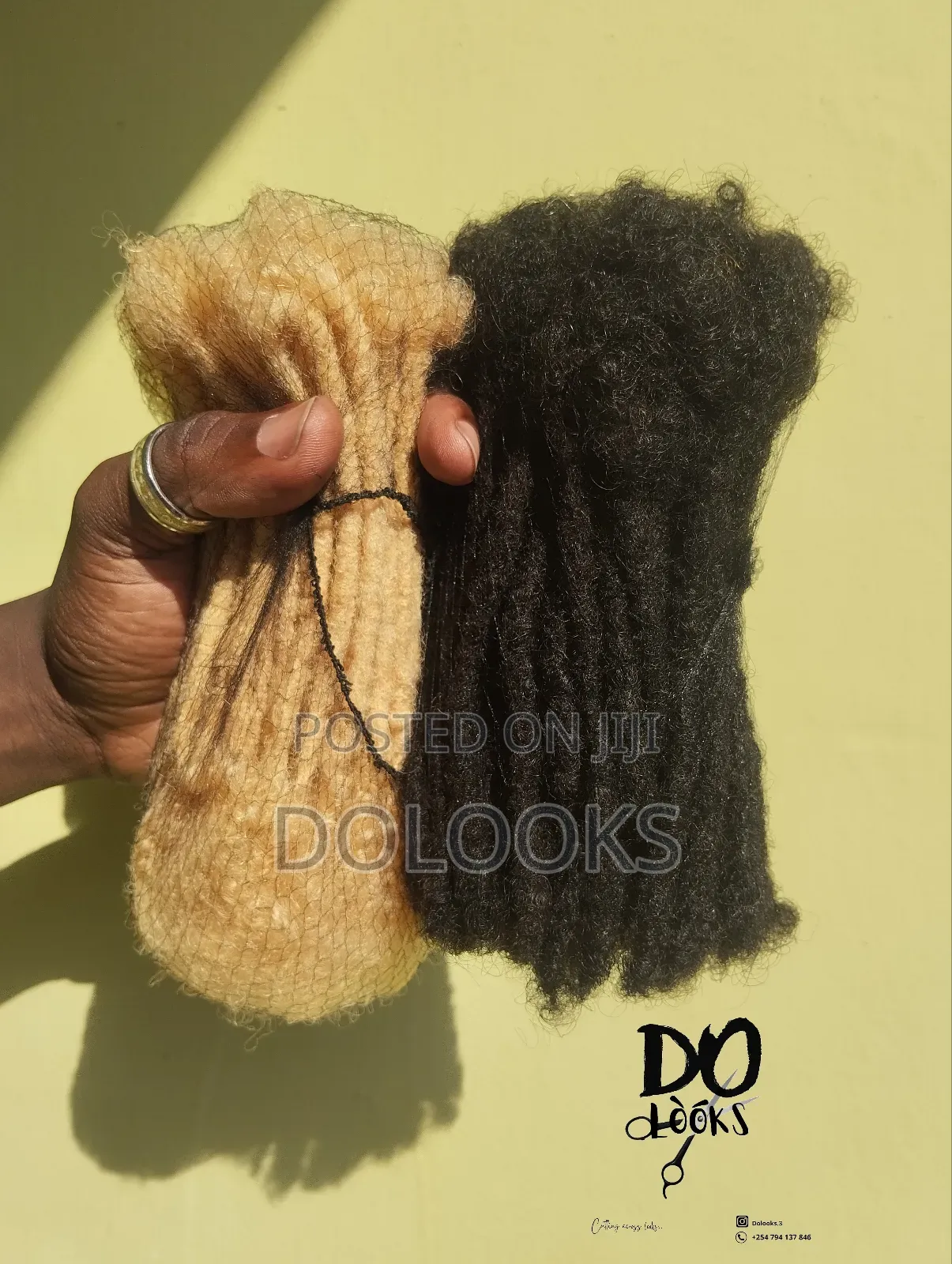 Curly Ends Human Hair Dreadlocks// Dolooks 8-10 Inch Natural