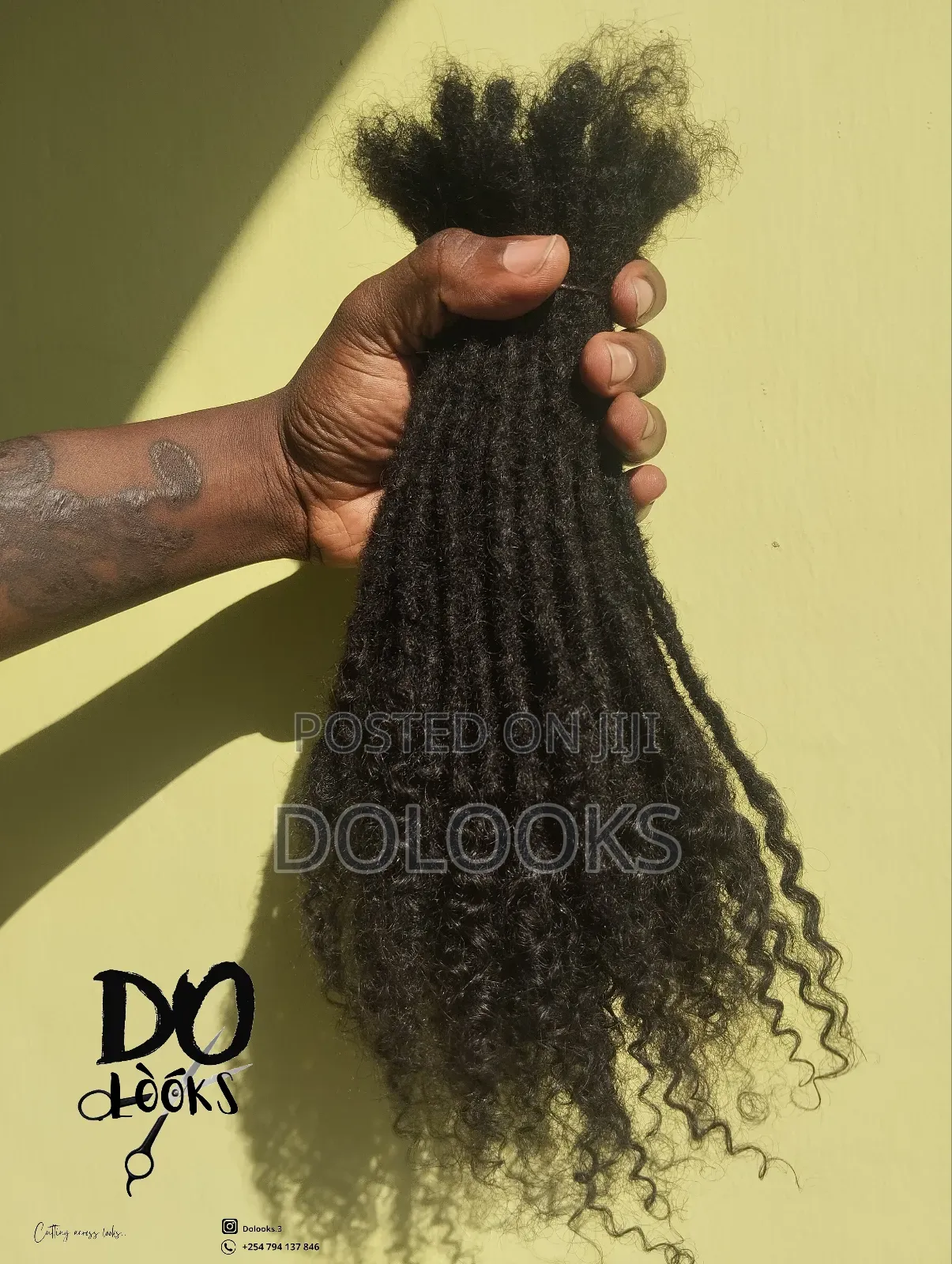 Curly Ends Natural Dreadlocks// Dolooks 8mm X 16inches Long