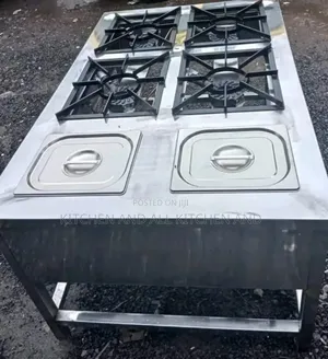 Combined Unit Bain Marie+4 Burner