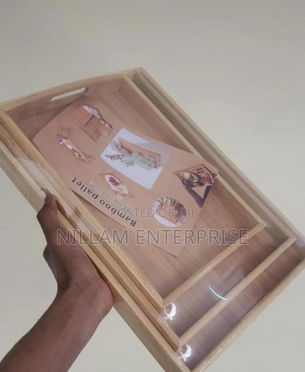 3 in 1 Bamboo Serving Tray - thumbnail 2