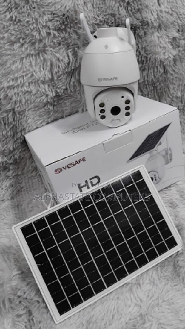 4G Solar Camera PTZ 360°-(With Sim Card Memory Slot)