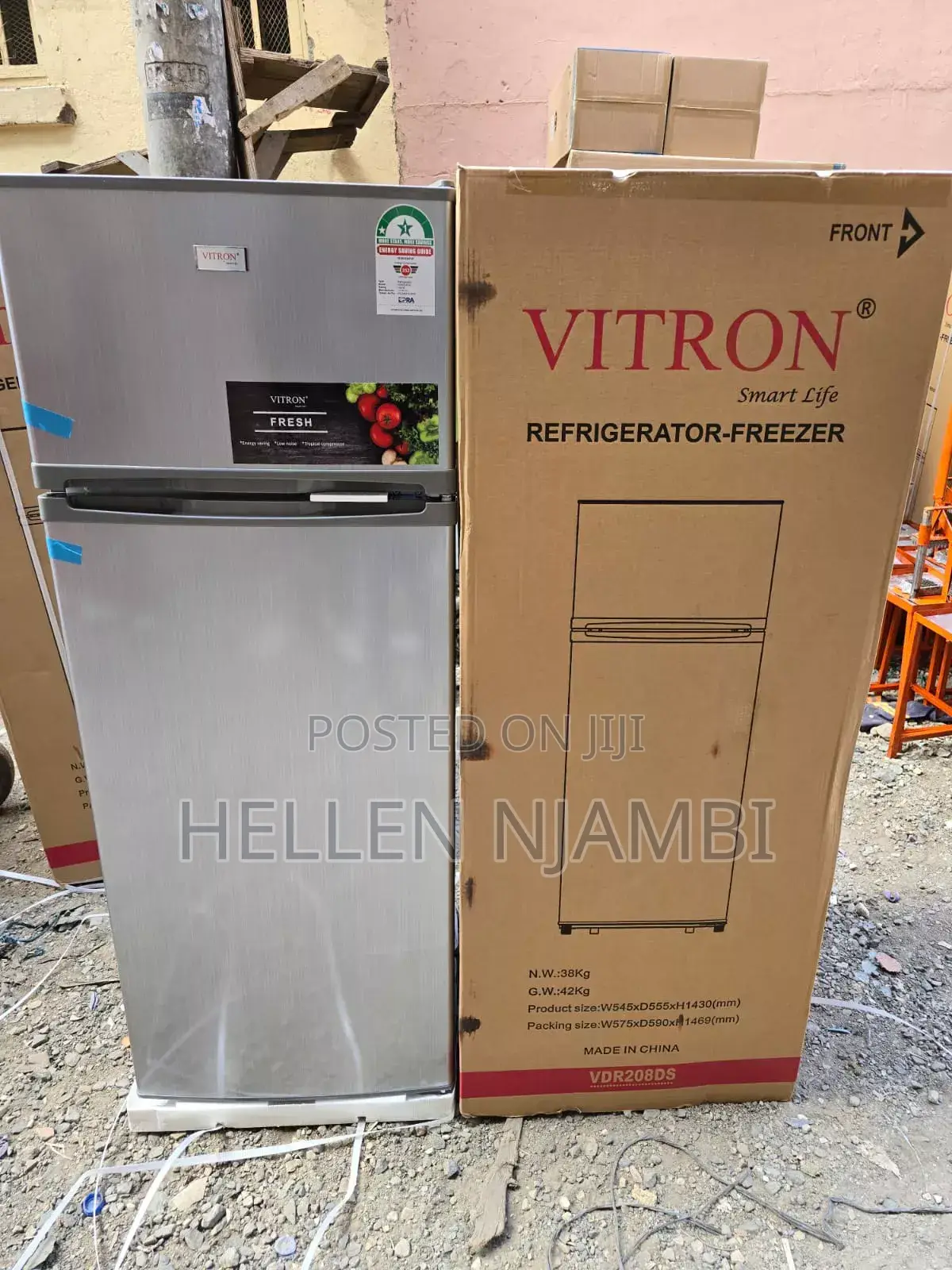 Vitron VDR208DS 208 Liters Double Door Fridge