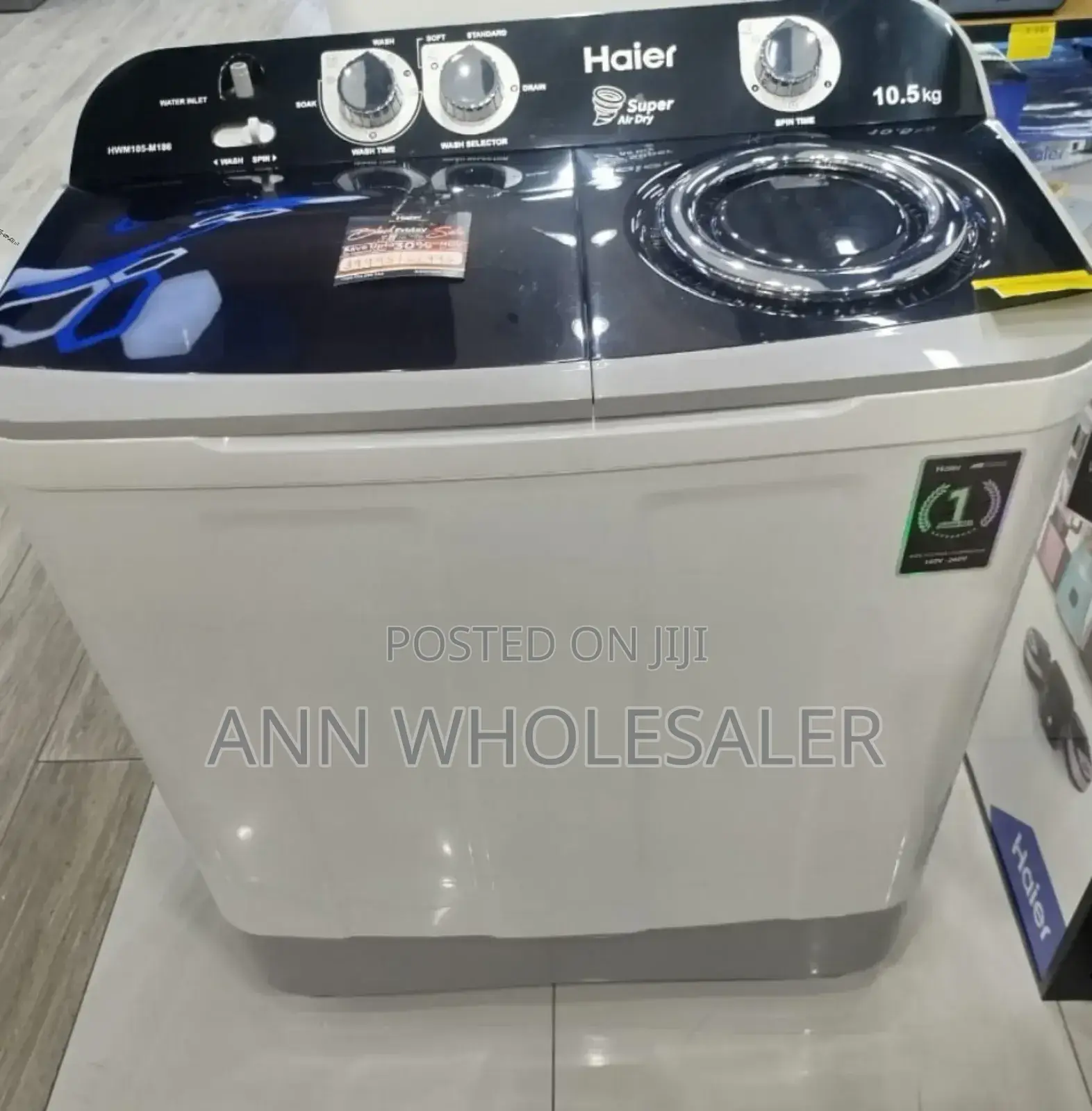 Good Working Haeir 10kgs Twin Tub Washing Machine WM/10