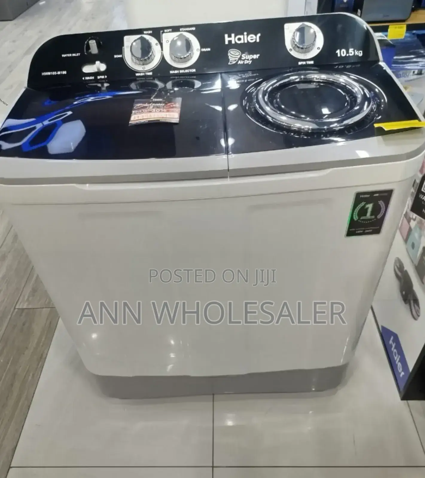 New Arrival Haeir 10kgs Twin Tub Washing Machine SM/76
