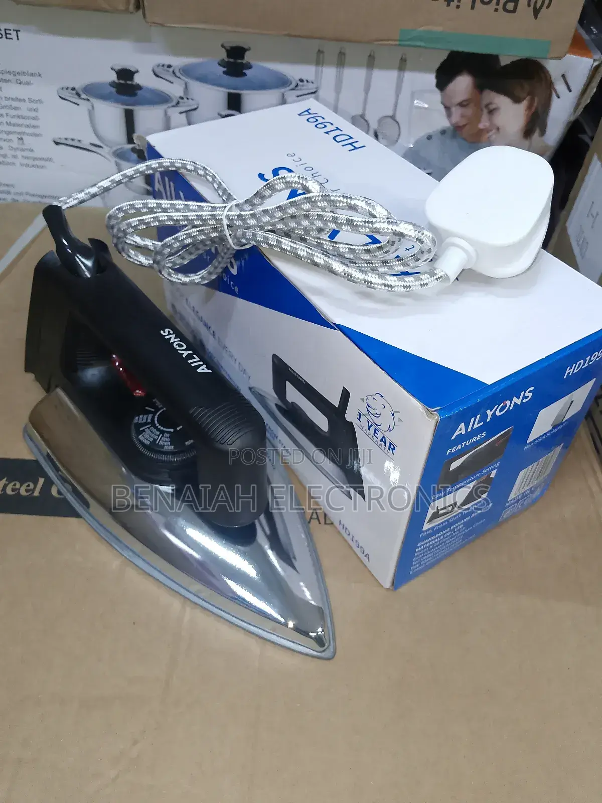 Durable Ailyons Iron Box.Non Stick Soleplate
