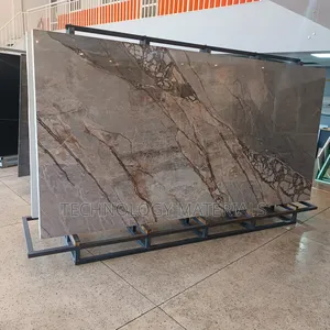 Glossy Chocolate Beton Island Sintered Stone