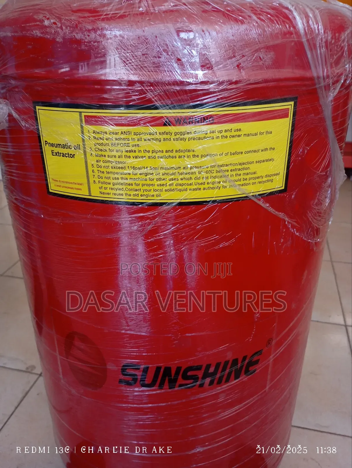 Pneumatic Oil Pump