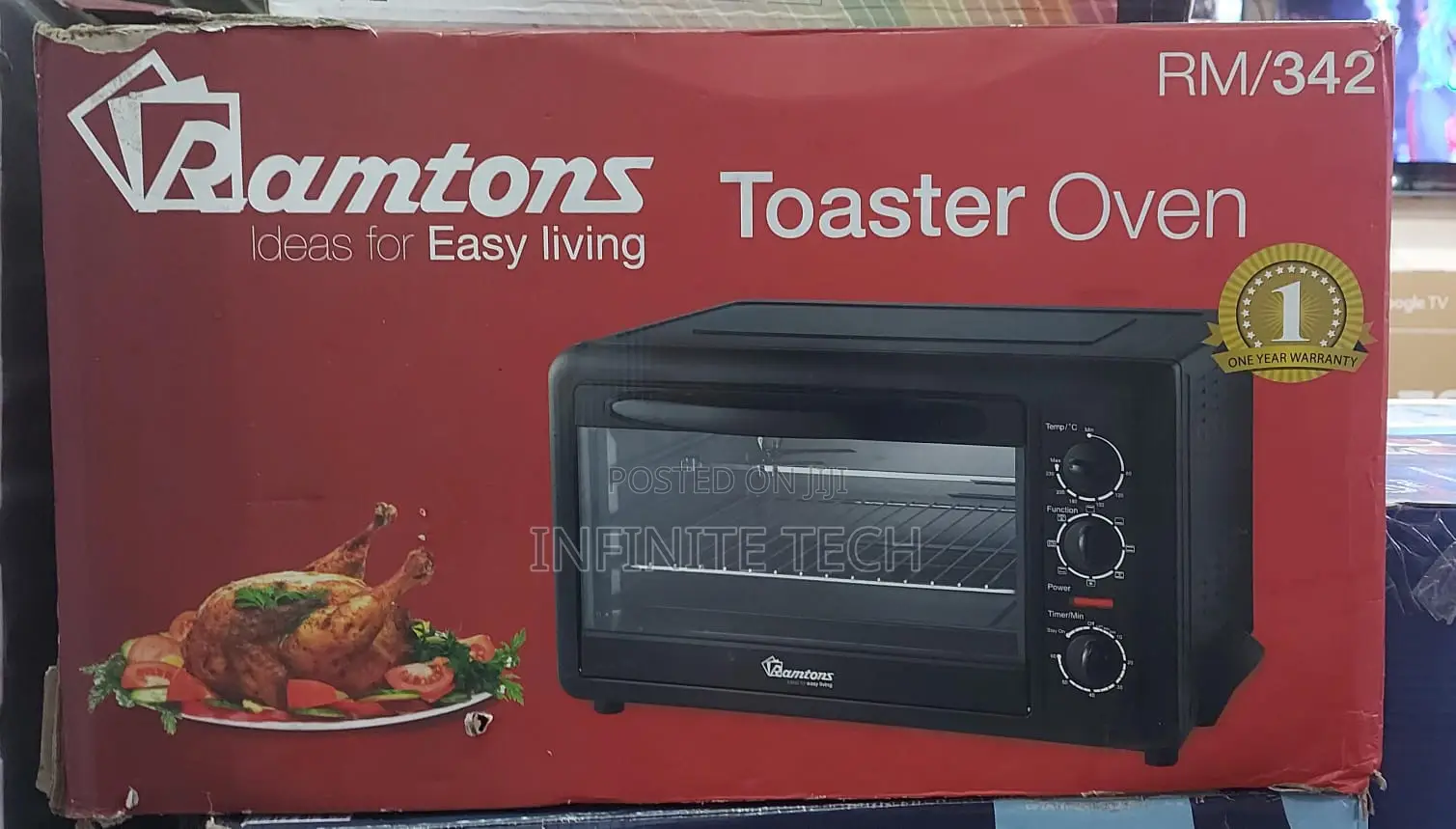Ramtons Oven Toaster Full Size Black(Rm/342)