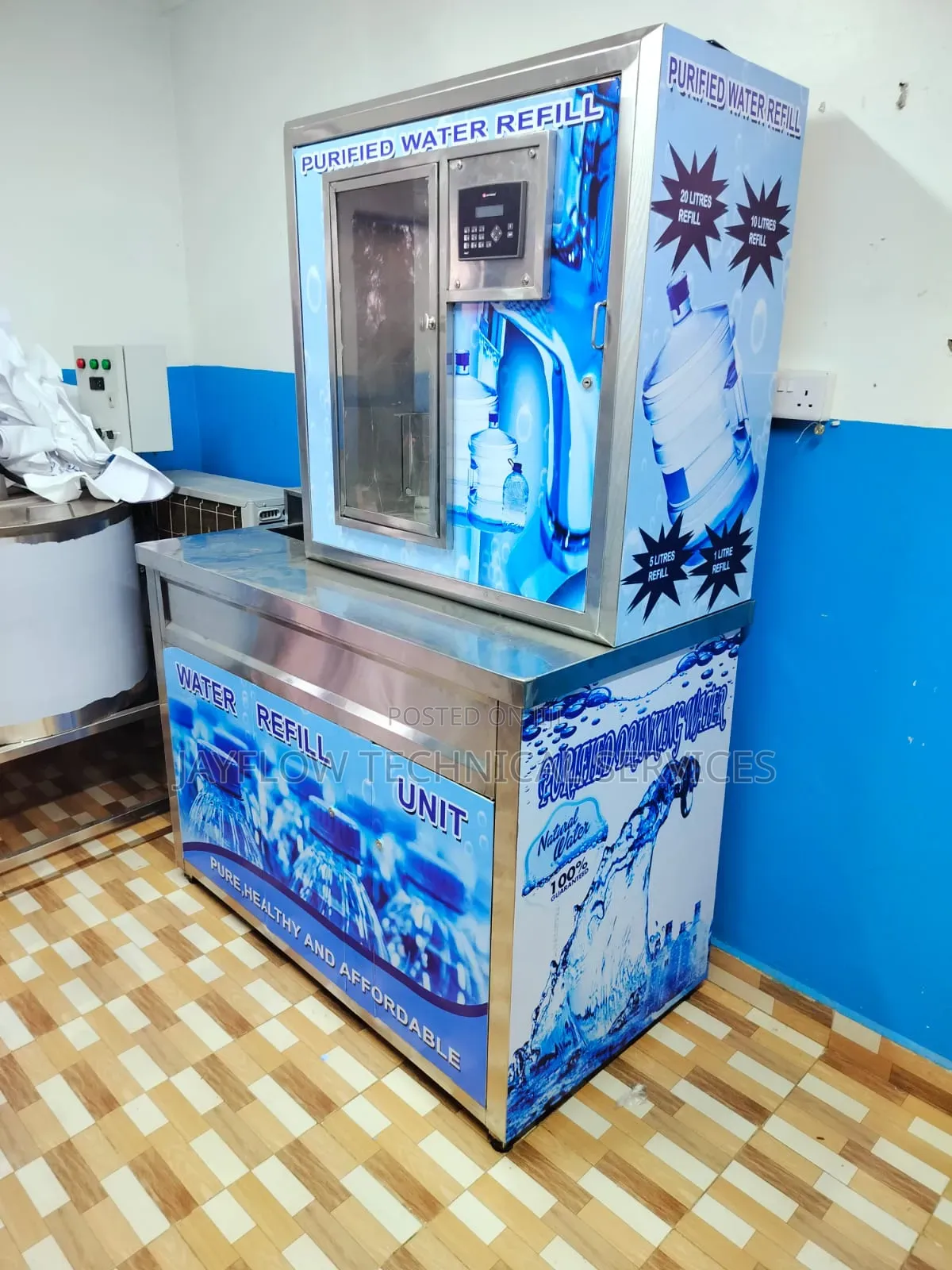 Pure Water Refilling Machine +Bottle Rinser