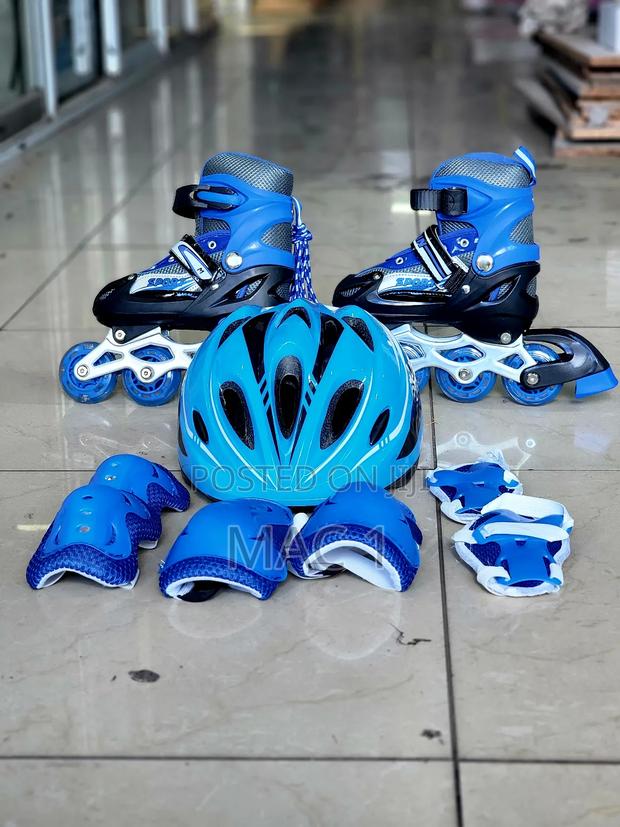 Hard Helmet Skating Shoe , Skates Shoes Complete Set