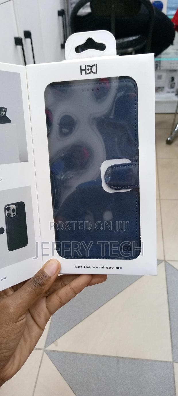 iPhone 14 Pro Max Flip Multi-Function Leather Case-Blue - thumbnail 3