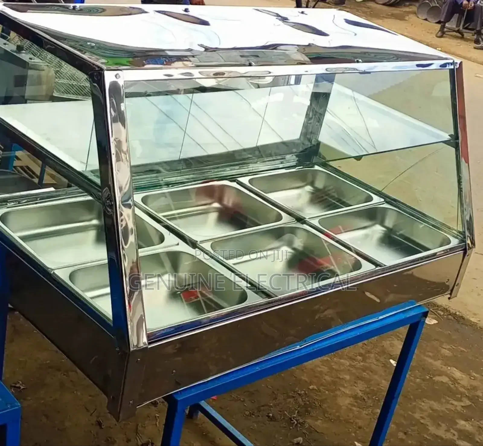 Stainless Steel Chips Warmer Display Machine